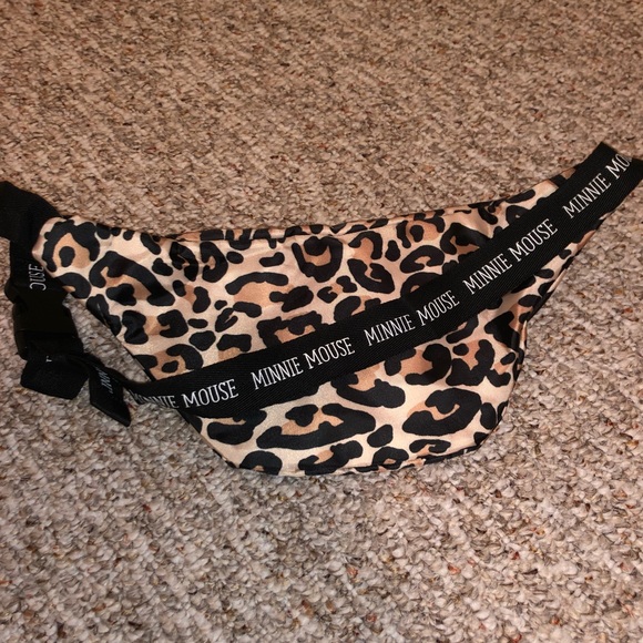 NWOT Primark x Disney Collab Minnie Mouse Leopard Adjustable Fanny Pack - Picture 2 of 4